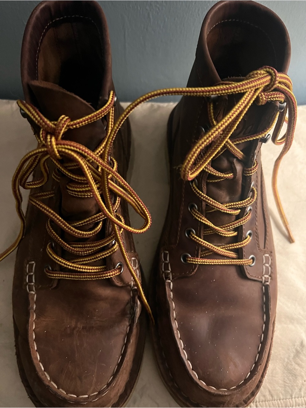 Danner Men's Brown Leather Moc Toe Work Boots -